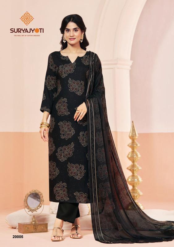 Suryajyoti princess vol-20 kalamkari dress material wholesale in tirupati